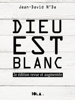 cover image of DIEU EST BLANC